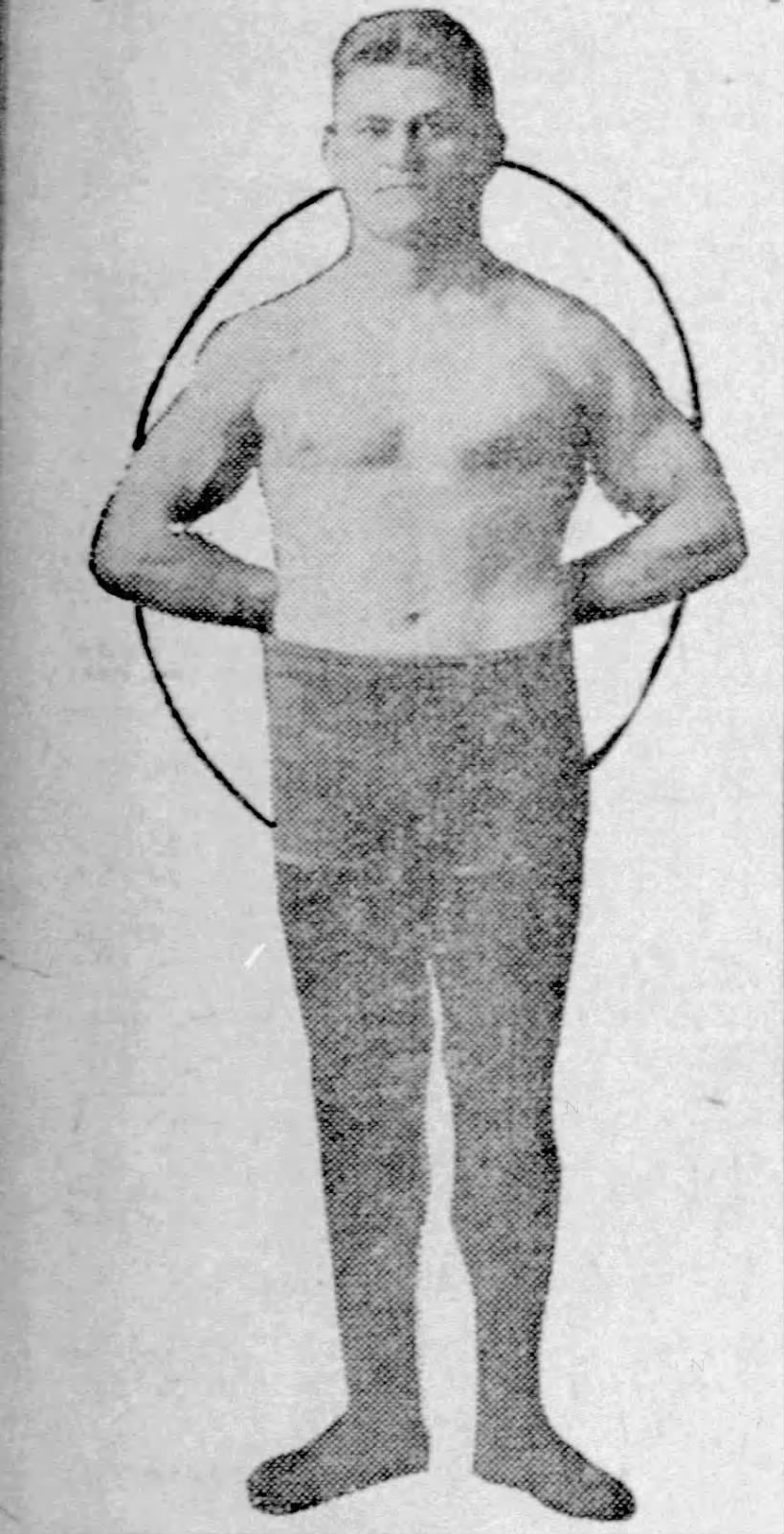 約翰‧佩塞克，1915 年，21 歲